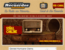 Tablet Screenshot of fmdelosrecuerdos.cl